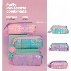 CANOPLA PUFFY IRIDISCENTE COMBINADA 22X9X8cm 3045 REX