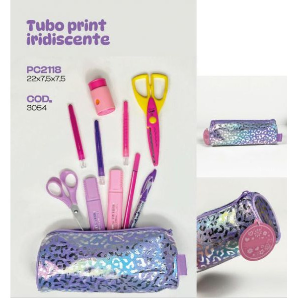 CANOPLA TUBO PRINT IRIDISCENTE 22X8X8cm 3054 REXON