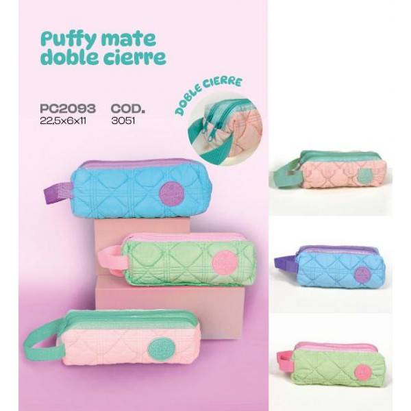 CANOPLA PUFFY MATE DOBLE CIERRE 23X6X11cm 3051 REXON