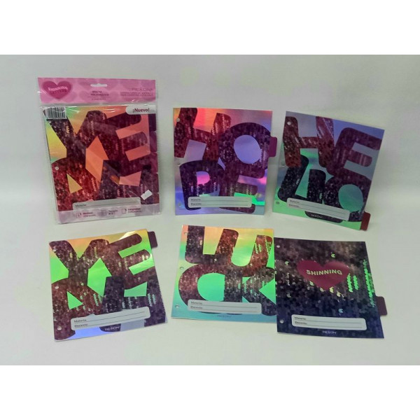 SEPARADOR MATERIA N3 X5 SHINNING LETTERS REXON