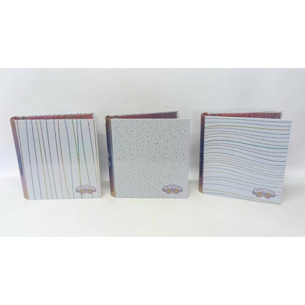 CARPETA N3 3X40 RAINBOW COLOR HOLOGLITTER REXON