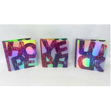 CARPETA N3 3X40 SHINNING LETTERS HOLOSTAMP REXON