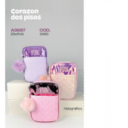 CANOPLA CORAZON DOS PISOS 23X17X5cm 3065 REX