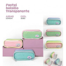 CANOPLA PASTEL BOLSILLO TRANSPARENTE 22X10X7cm 3060 REX