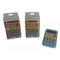 CALCULADORA 10 DIGITOS COLOR PASTEL 16X10cm  NS388784