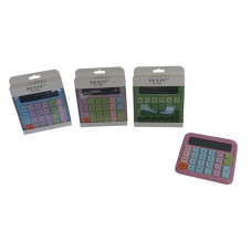 CALCULADORA 12 DIGITOS COLOR PASTEL 14X14cm  NS410304