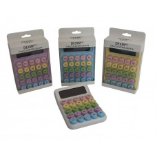 CALCULADORA 12 DIGITOS COLOR PASTEL 17X12cm  NS388786