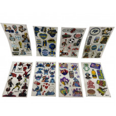 STICKERS SURTIDOS X8 PLANCHAS 12X20cm