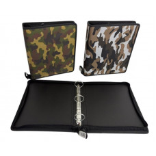 CARPETA ESCOLAR 3X40 CAMUFLADA C/CIERRE  0316