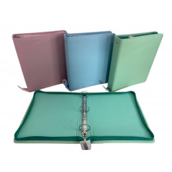 CARPETA ESCOLAR 3X40 COLORES PASTELES C/CIERRE  0392