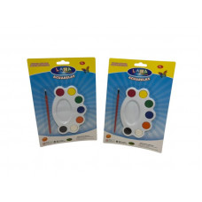 ACUARELA PALETA X7 COLORES + PINCEL