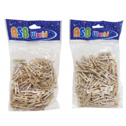 BROCHE MADERA NATURAL 2,5cm X100